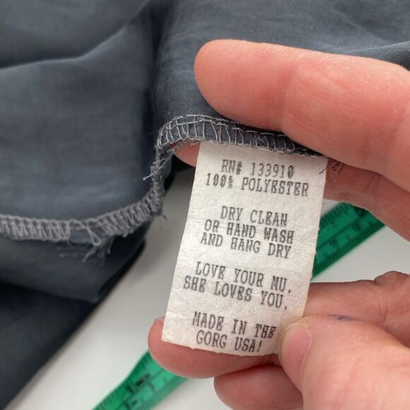 Show Me Your Mumu Womens Gray Belted Poly Wrap Jacket Bell Sleeve Size M - Picture 4 of 11